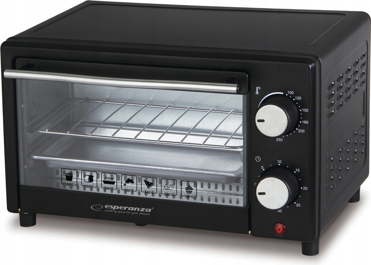 Esperanza Calzone Mini Oven 10L 900W Pizza Tray Grill Timer 30 Min BELLA-0385
