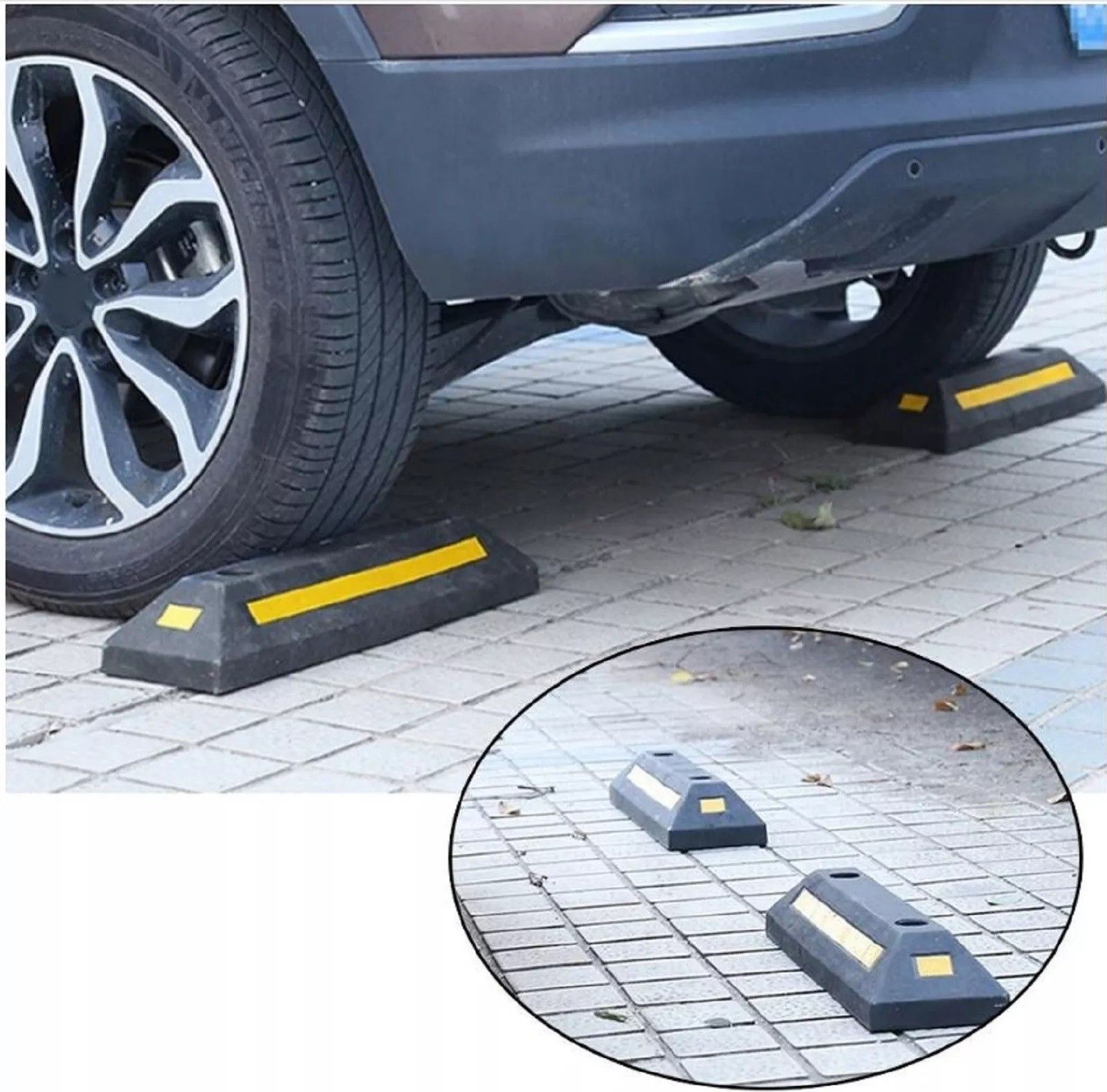 QLS Radstopper Parkbegrenzer Parkplatzbegrenzung Anfahrschutz 2 Stück 10806 000-10806-000