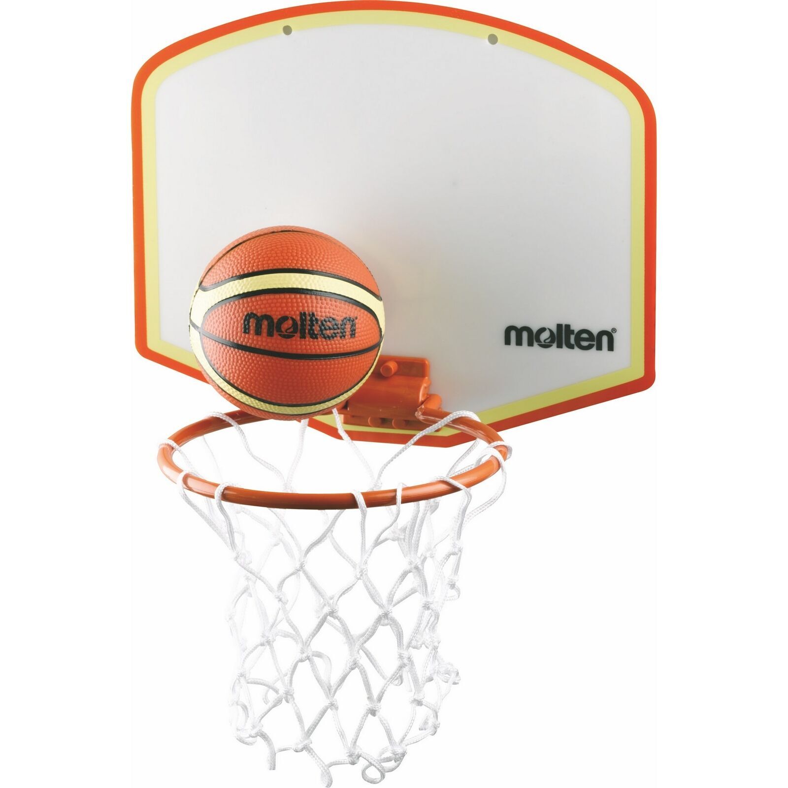 Molten KB100V12 Minibasketball-Set weiß orange