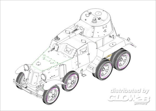 Hobby Boss sowjetischer BA-10 Panzerwagen 1:35, 83840