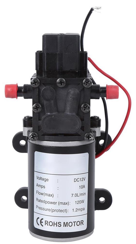 Gistuch Intelligente Membranpumpe Hochdruck DC12V 120W 7L/min 10mm rechter Wasserauslass 12V Motor