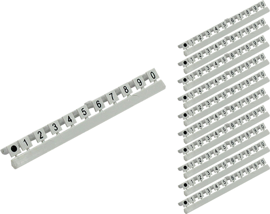 Nummer Markierungen für LC LWL Kabel, Markierung 0 bis 9, 10er Set, Good Connections® GC-N0070