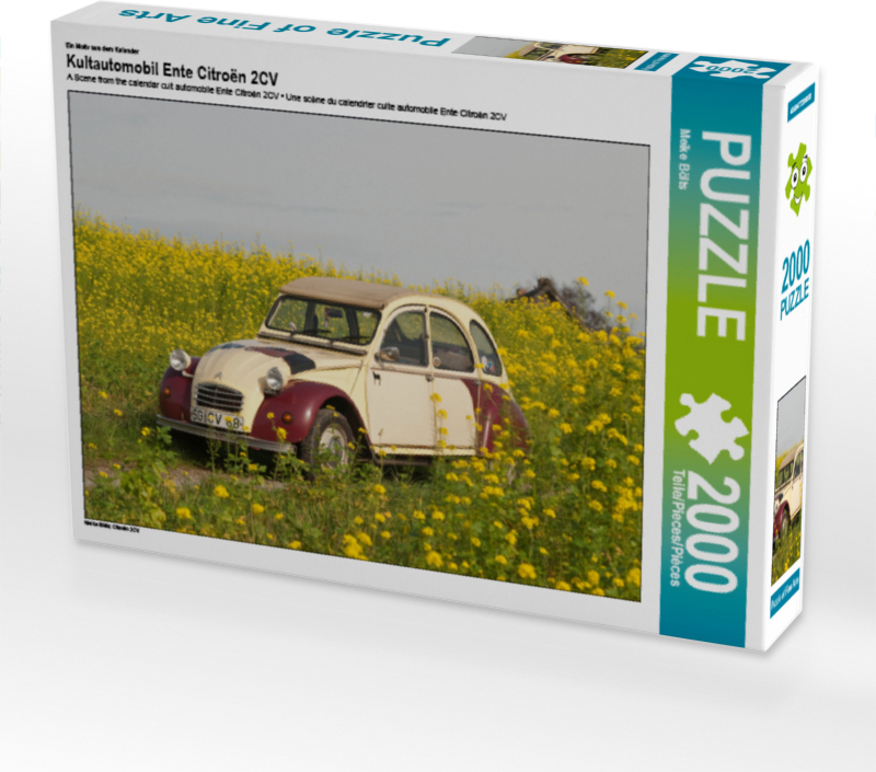 CALVENDO Puzzle Kultautomobil Ente Citroën 2CV 2000 Teile Puzzle quer | 2000 Teile Lege-Größe 90x67cm Foto-Puzzle für glückliche Stunden