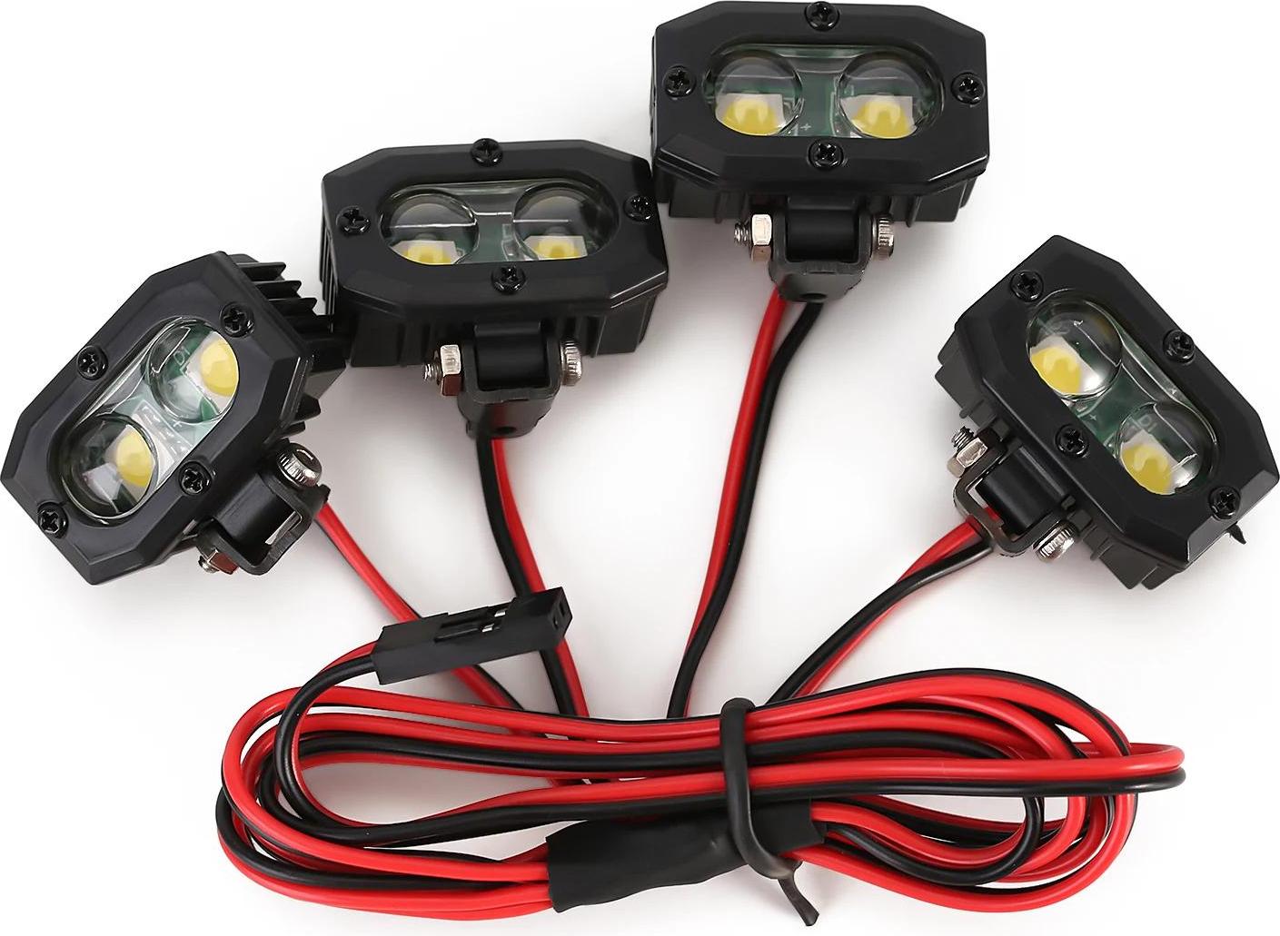 Funduino RC-Auto LED-Scheinwerfer / Beleuchtung - verschiedene Ausführungen Ausführung: 4x 25mm RC-Autoscheinwerfer