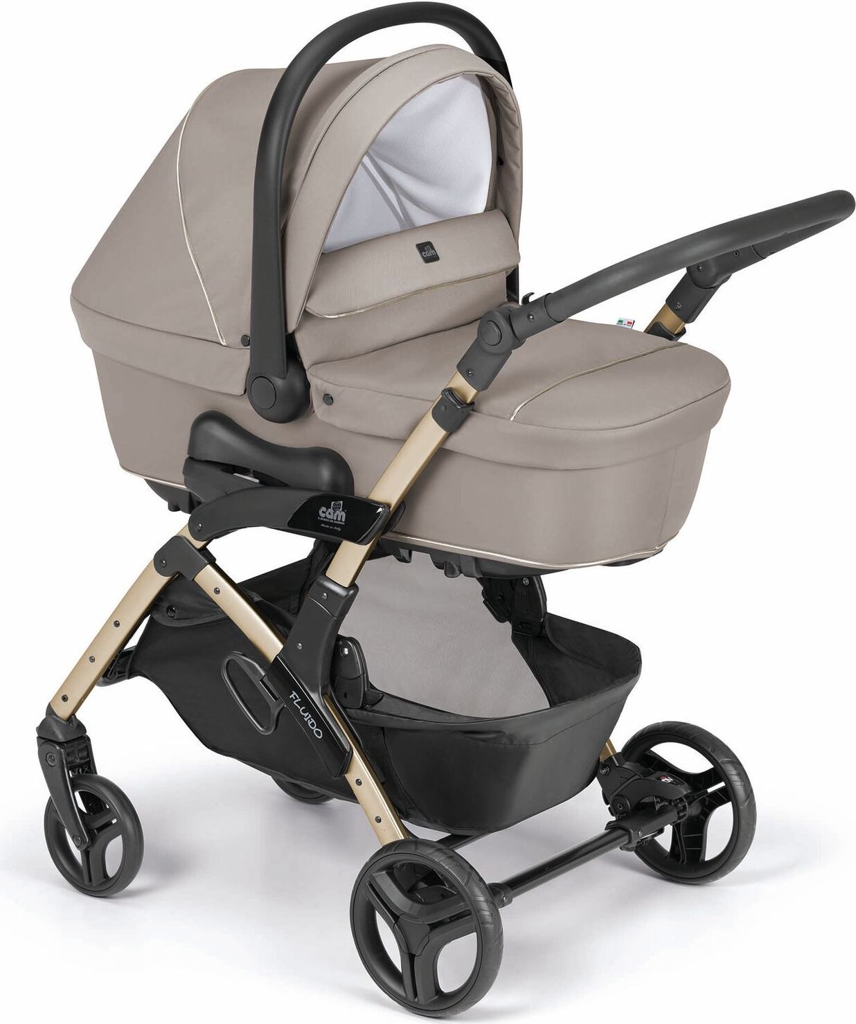 Kinderwagen Fluido Easy Kombi 2in1 | Mehr Farben verfügbar | inkl. Babyschale