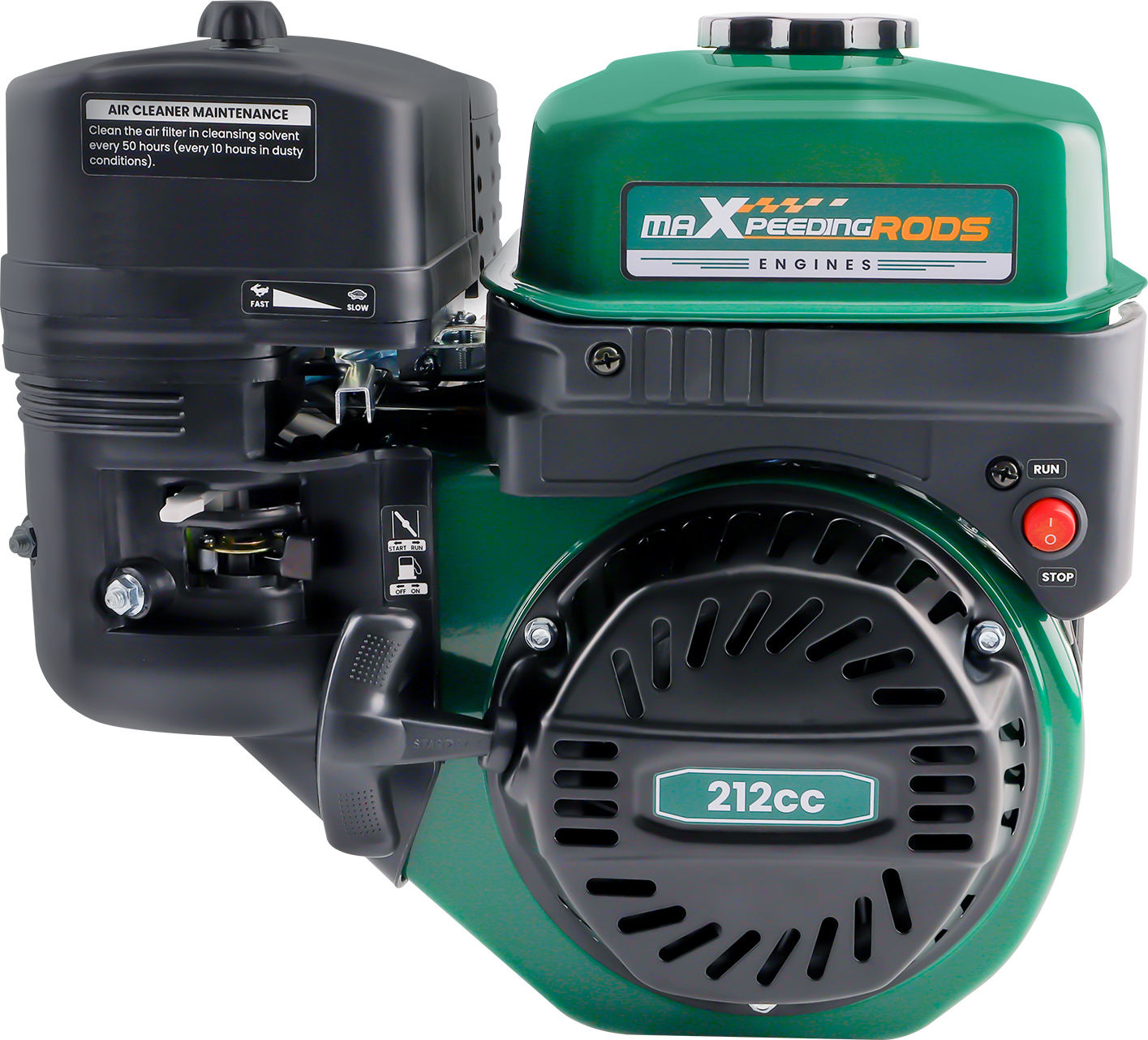 maXpeedingrods 212ccm Benzinmotor 7PS 3,6KW 4-Takt OHV horizontaler Gasmotor Einzylinder Benzin 9G5JA7