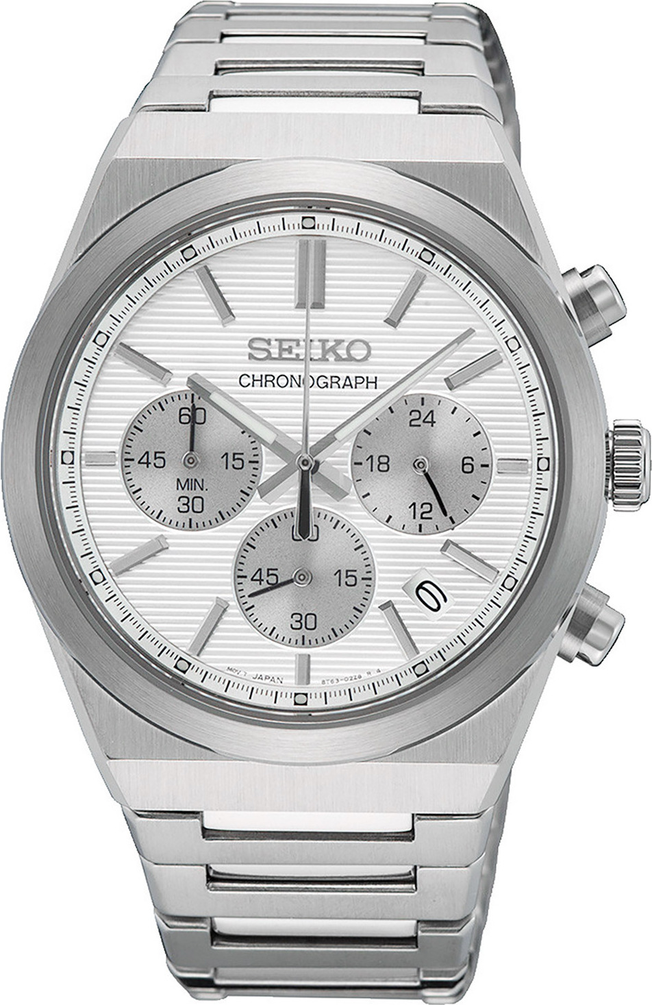 Seiko SSB451P1 pánske hodinky s chronografom oceľové/strieborné