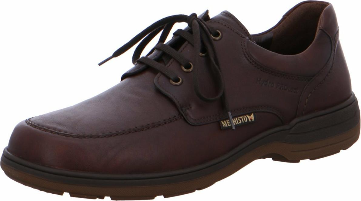 Chaussures Mephisto Mike En Cuir Marron - Taille 40-41, Style Richelieu, Neuves Avec Boîte