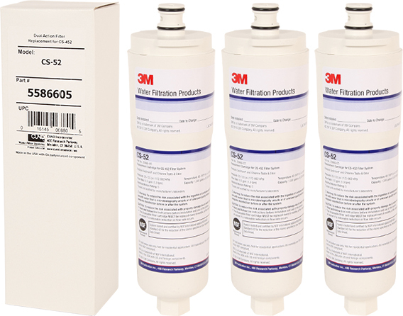 3M Purification Inc. 3x 3M Cuno CS-52 Kühlschrank Wasserfilter
