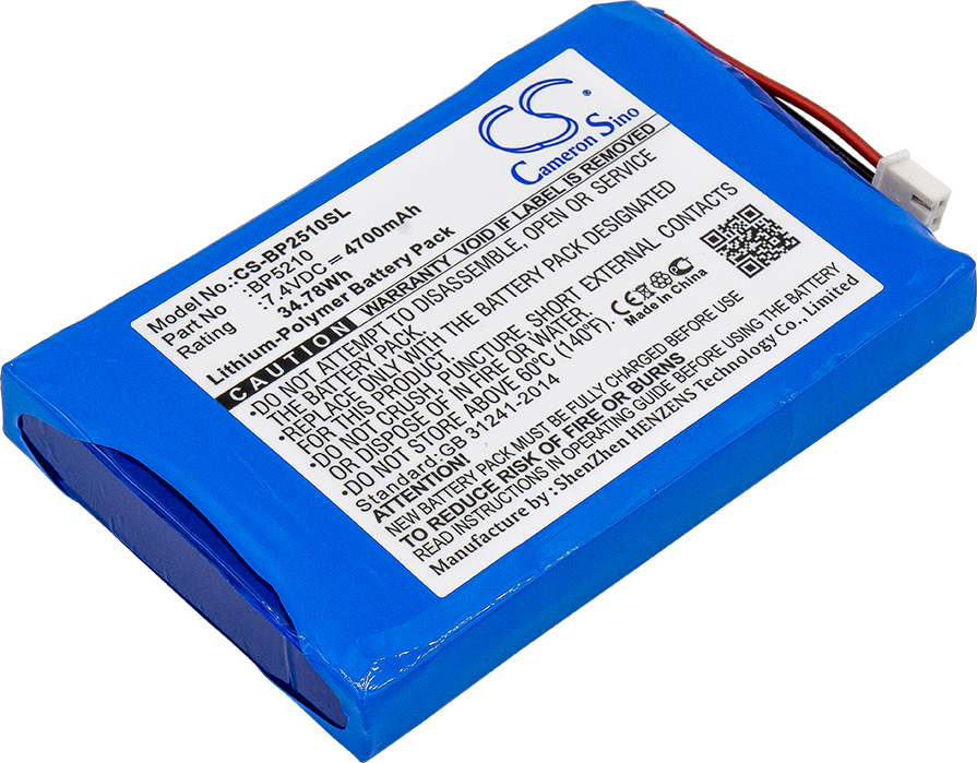 TECHTEK Akku Kompatibel mit [BK Precision] 2510, 2510 Oscilloscopes, 2511, 2512, 2512 Oscilloscopes, 2515, 2516 Ersetzt BP5210