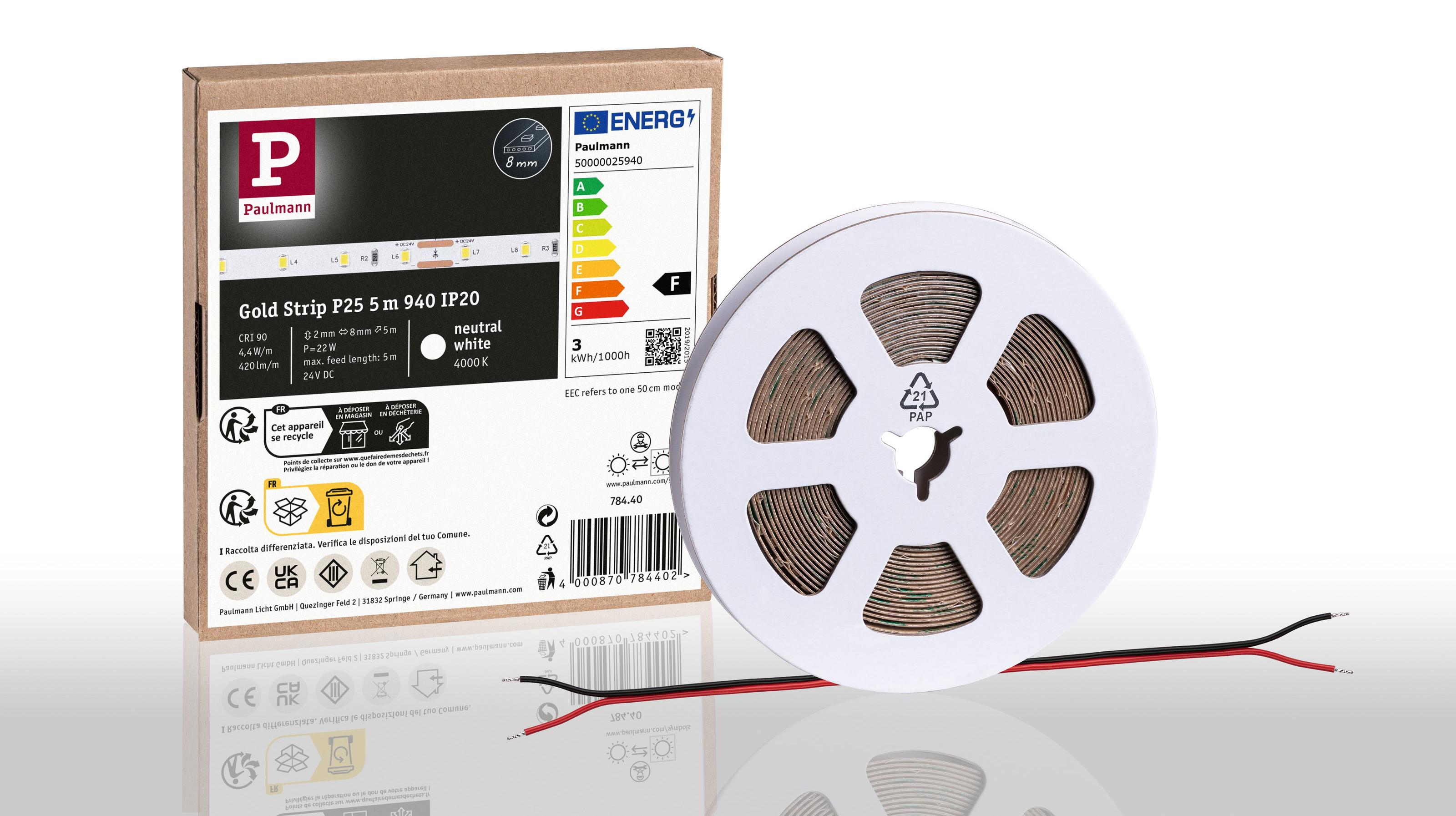 Paulmann Pro Strip LED Strip Gold P25 940 78440