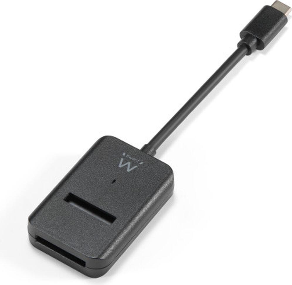 Ewent EW7066, SSD, M.2, USB 3.2 Gen 1 (3.1 Gen 1) Type-C, Schwarz, Acrylnitril-Butadien-Styrol (ABS), 10 Gbit/s
