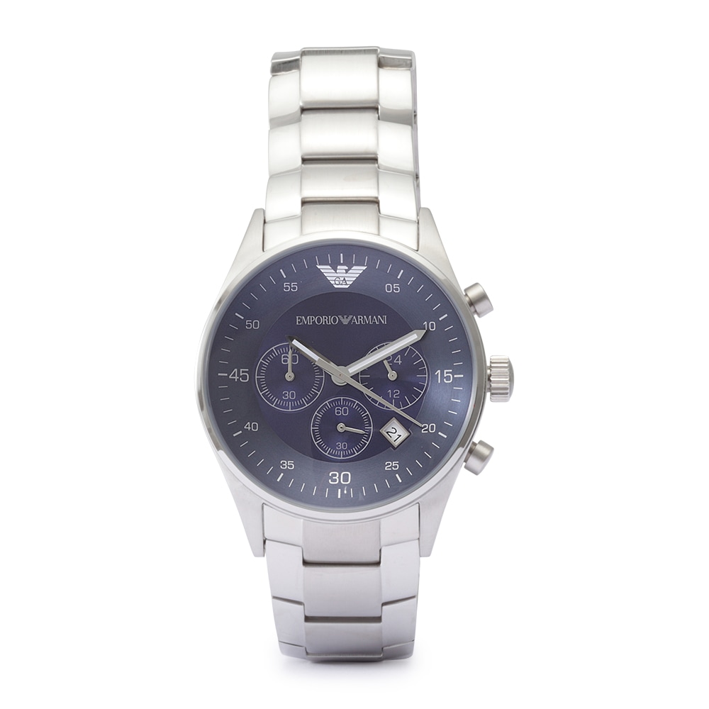 Emporio Armani AR5860 Herren-Armbanduhr, Edelstahl-Gehäuse, Metall-Armband