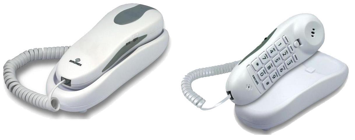 Brondi Nemo Analogue Black Slim 10 Memories Wandtelefon NEMO NERO