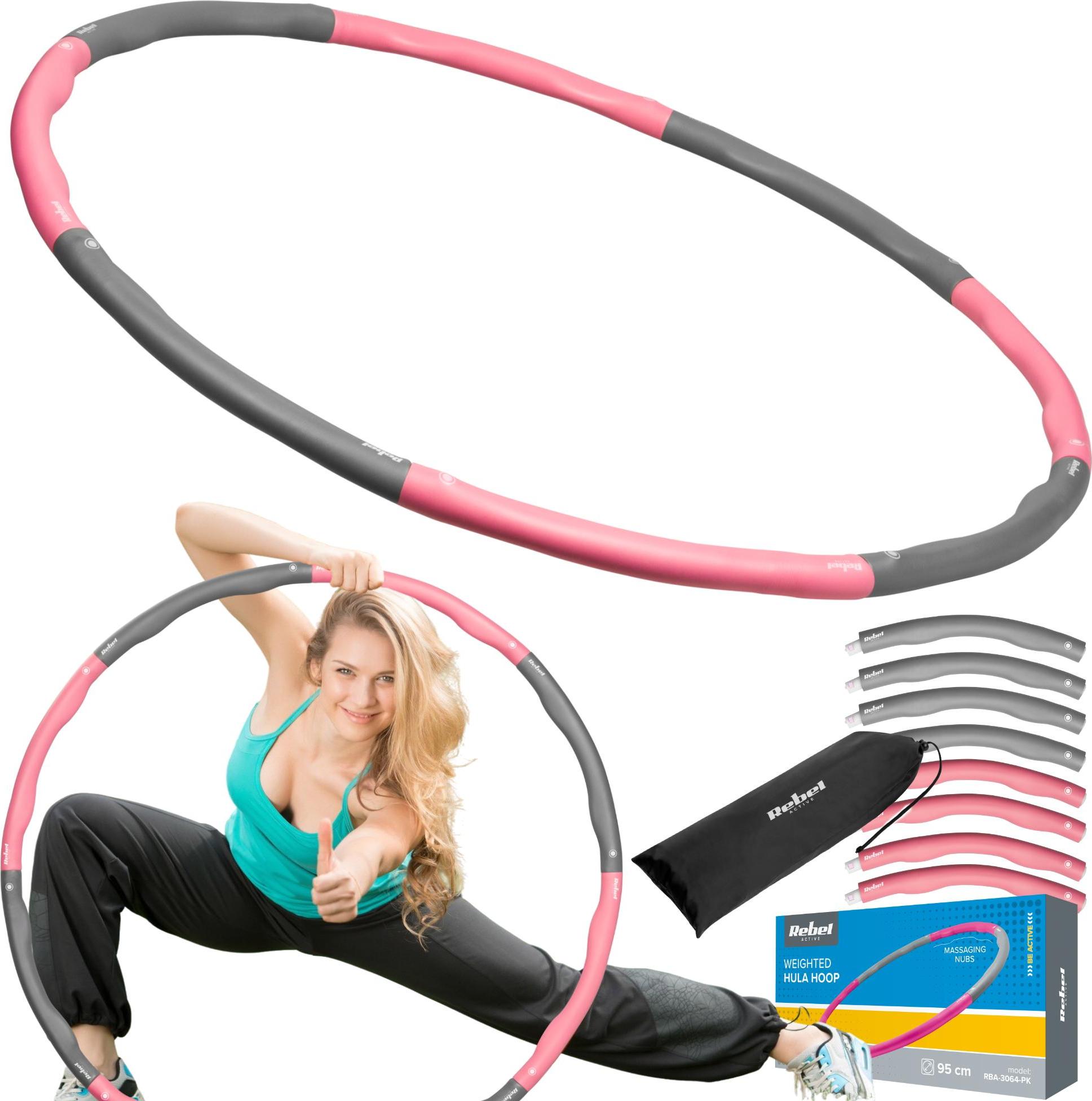 Rebel Active Hula Hoop 95cm, verstellbar, massierend