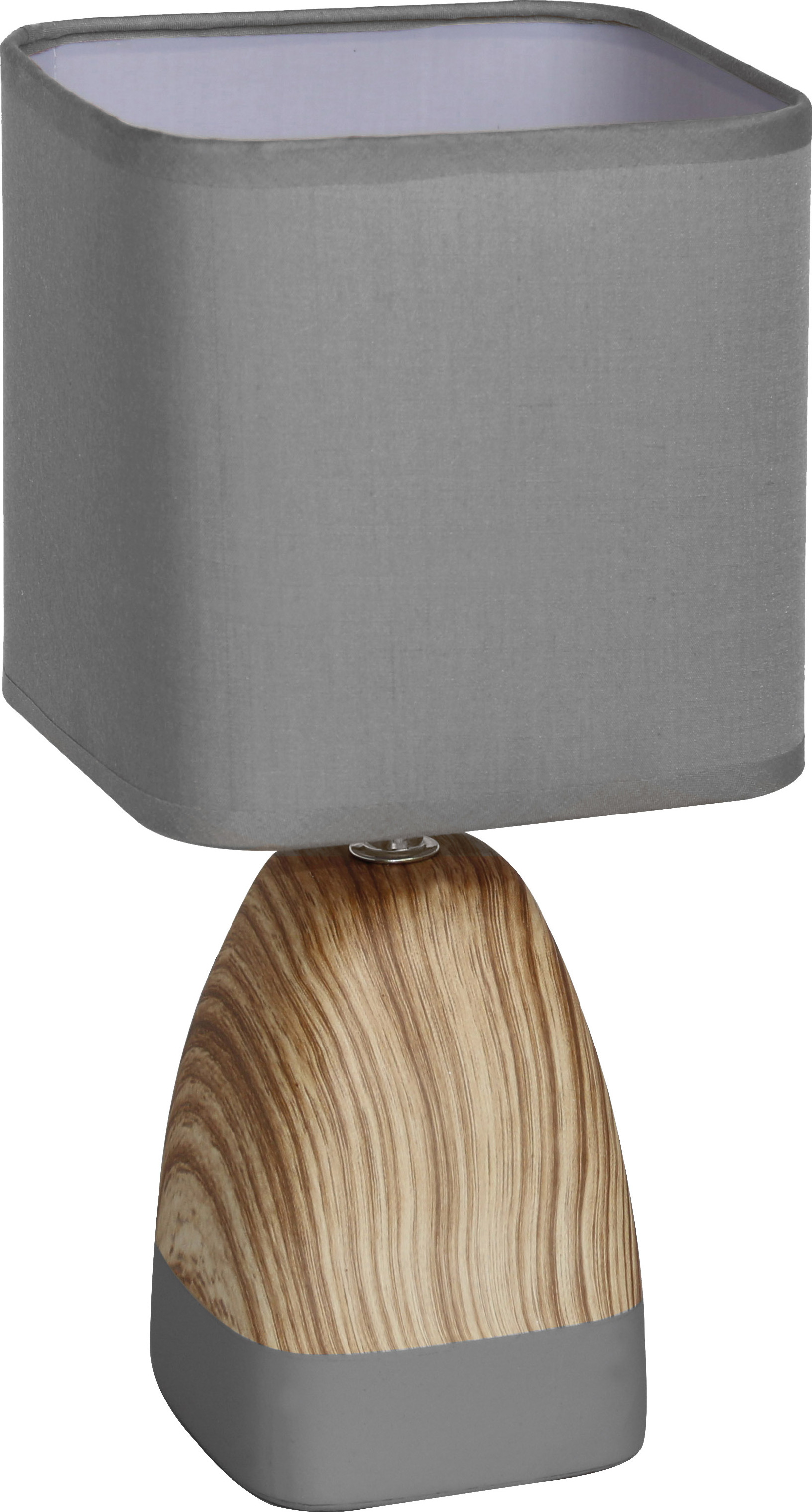 Näve Keramik-Tischleuchte mit Textilschirm - Material: Keramik, Textil - Schirm: grau; 3136214