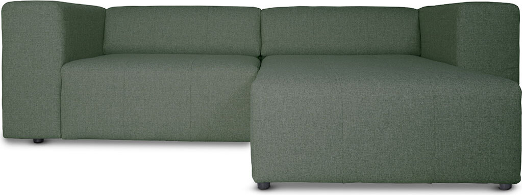 ebuy24 Heaven Sofa mit Chaiselong rechts oder links gewendet grün. 65-44310