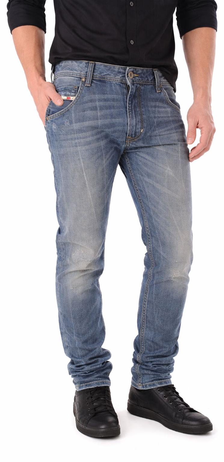 Diesel Krayver 0837H Herren Jeans Hose Slim Carrot