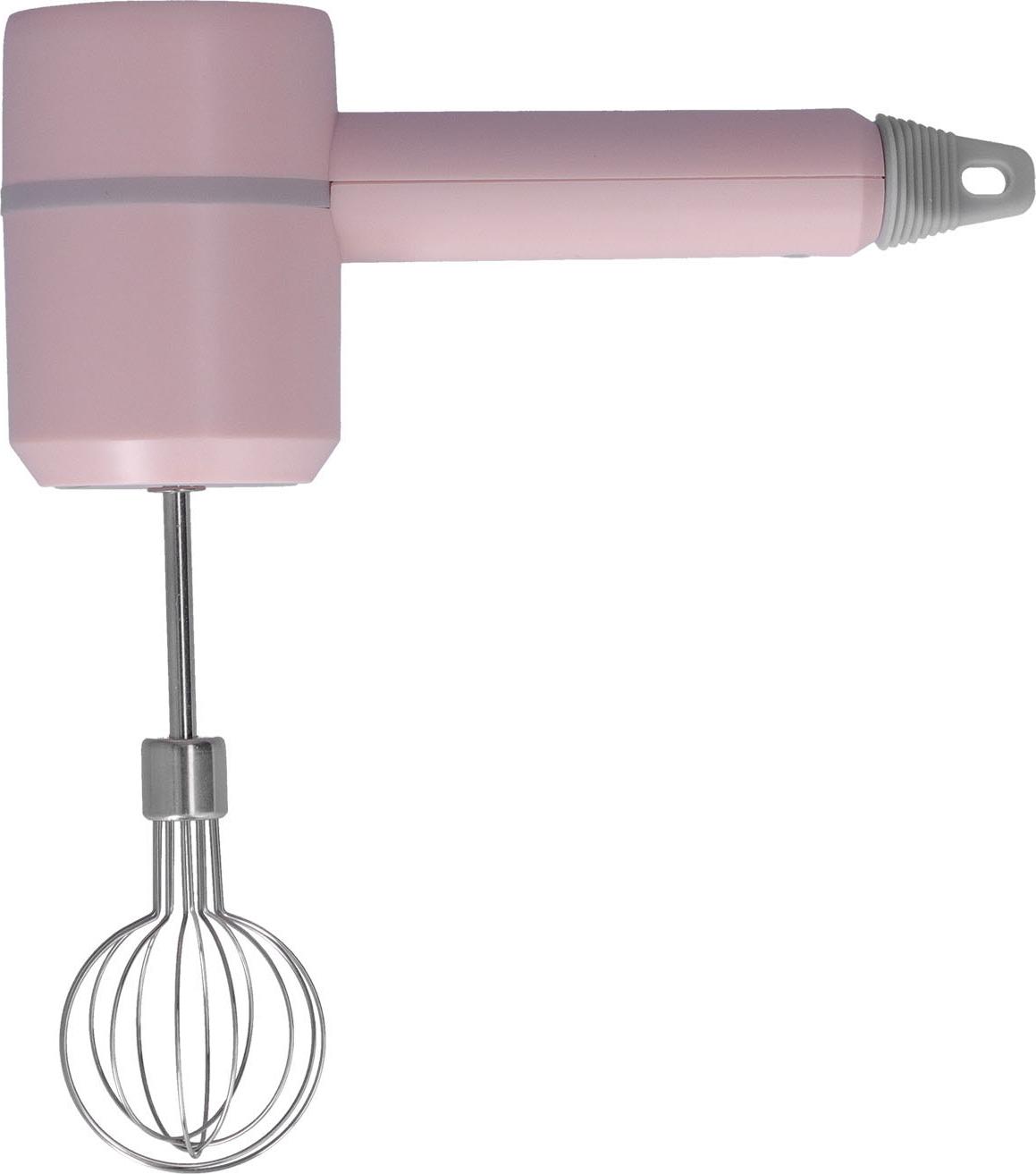 Ručný mixér elektrický odolný r��hrend výkonný motor odnímateľný mixér na vajcia ružový bezdrôtový 2 tyčinky