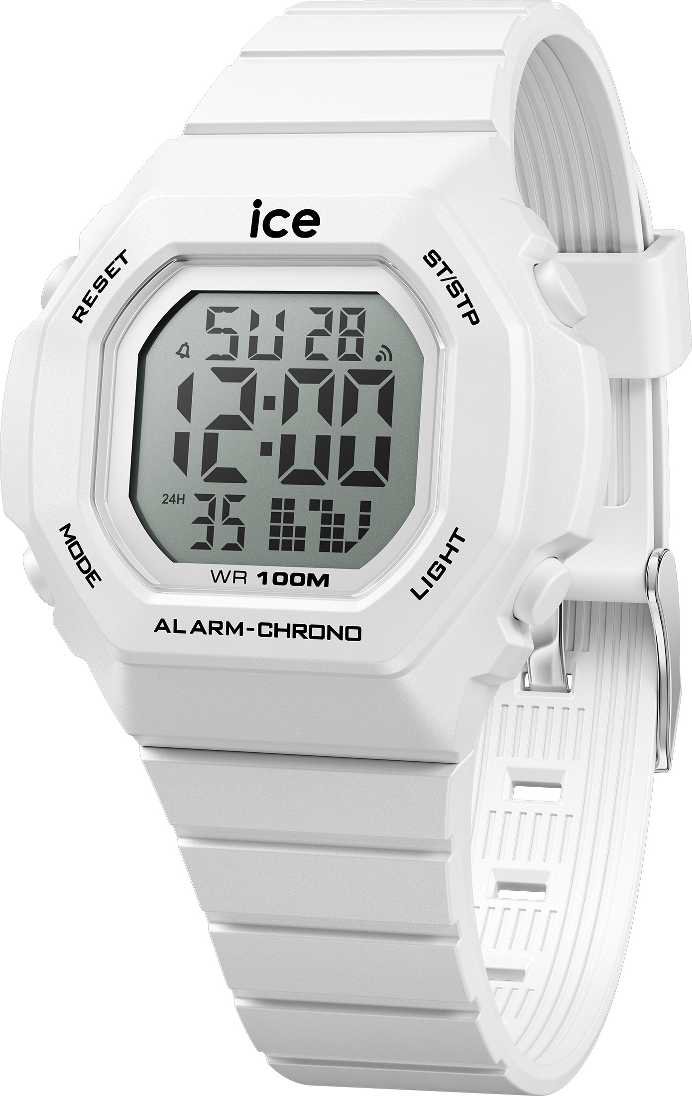 Ice-Watch 022093 ICE digit ultra - White S hodinky chlapec dátum budík biely