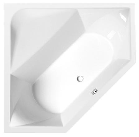 FLOSS Eckwanne 145x145x50cm, weiß