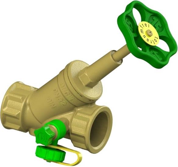 Js Freistromventil, Muffenanschl. M.e.,St.sp.,Dn32,1 1/4,Pr-Ms,Dvgw