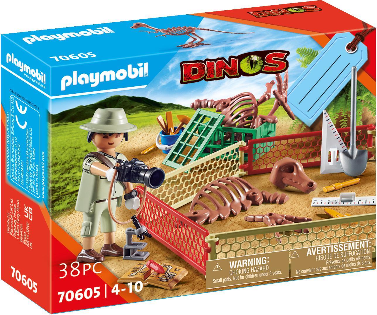 PLAYMOBIL City Life 70605 Geschenkset "Paläontologe"