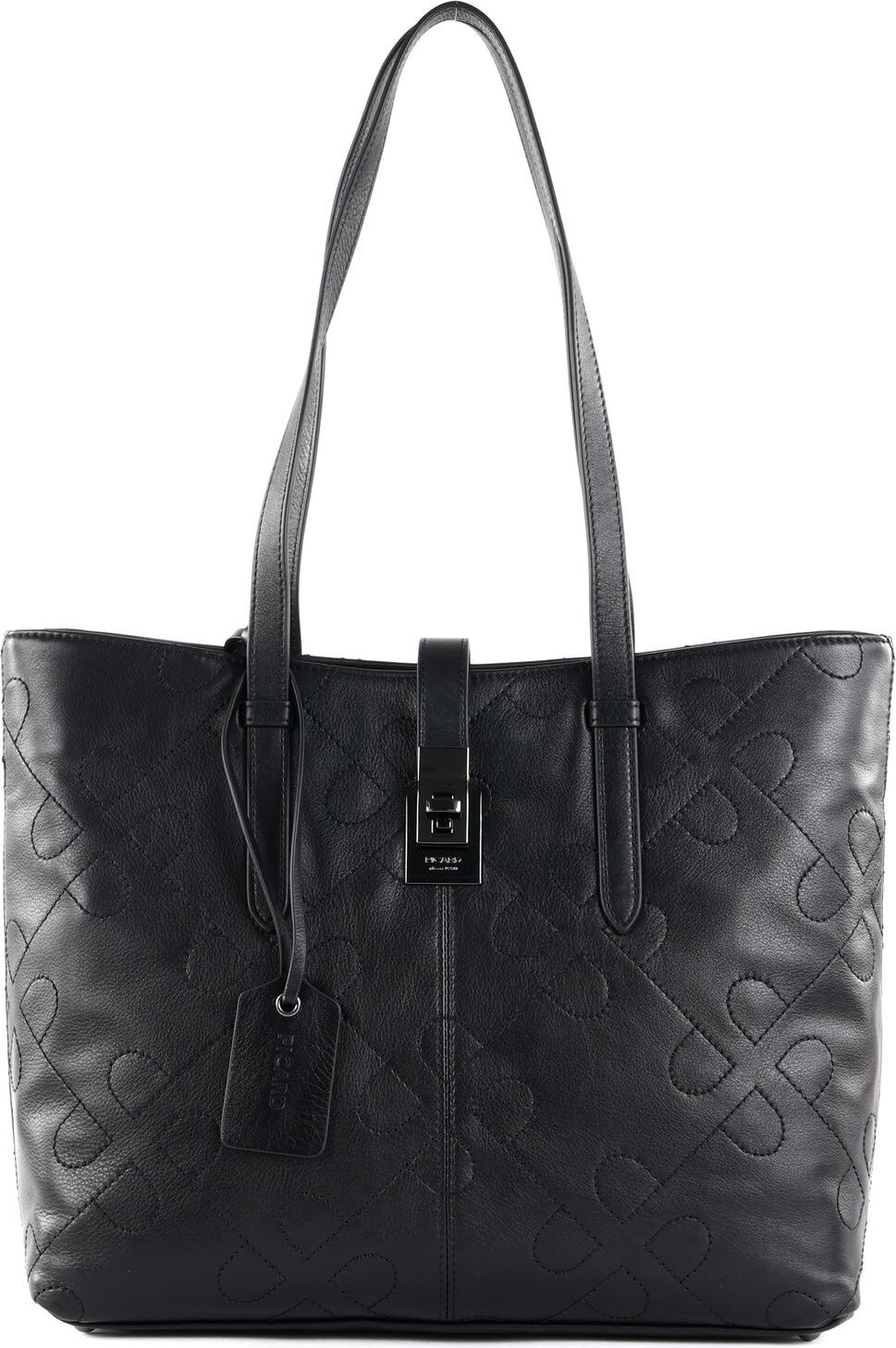 Sac Bandoulière Crossbody Picard Liberty En Cuir De Vache Noir - Neuf Avec étiquettes