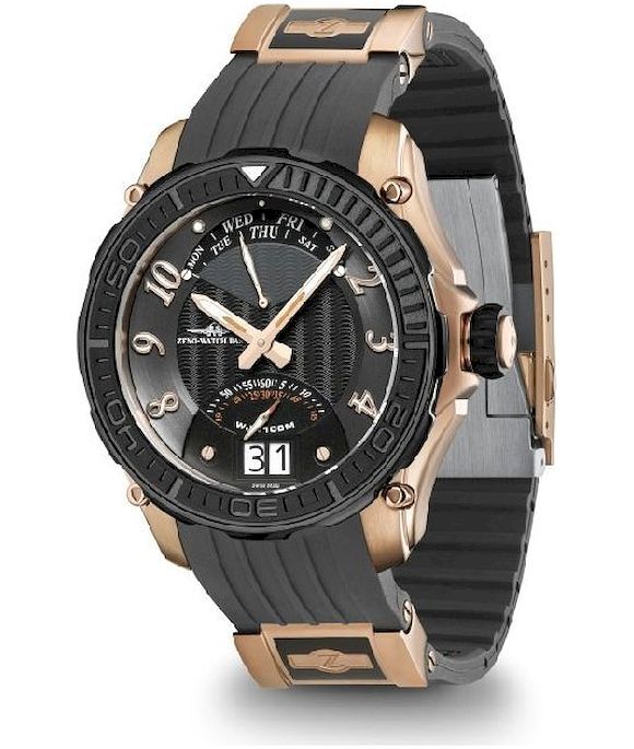 Zeno-Watch - Náramkové hodinky - Pánske - Chrono - Neptune 1 Retrograde - 4536Q-RGB-h1