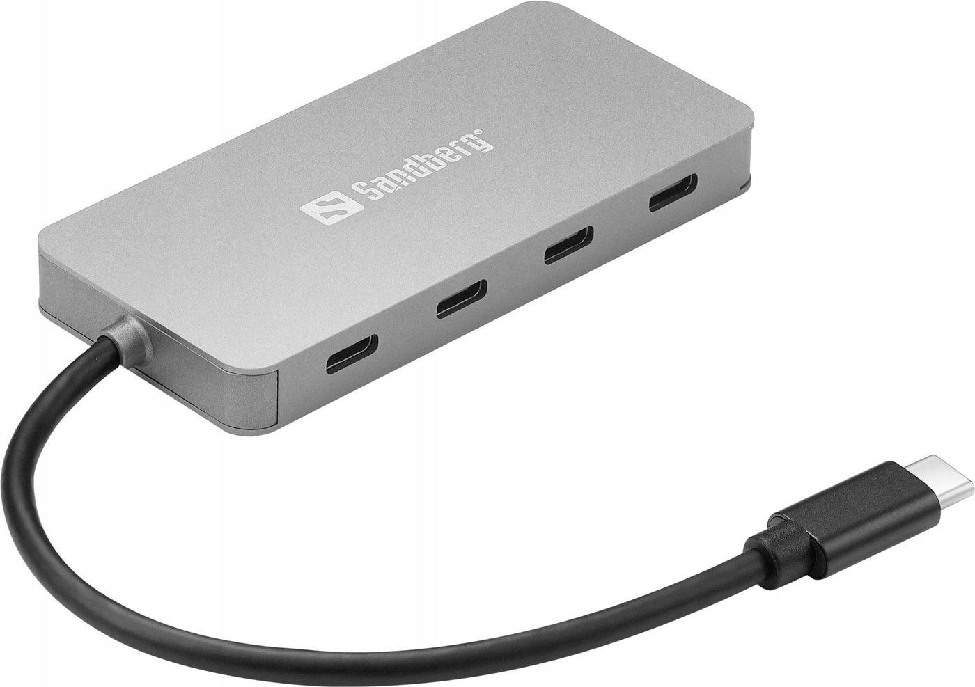 Rozbočovač Sandberg USB-C na 4 x USB-C