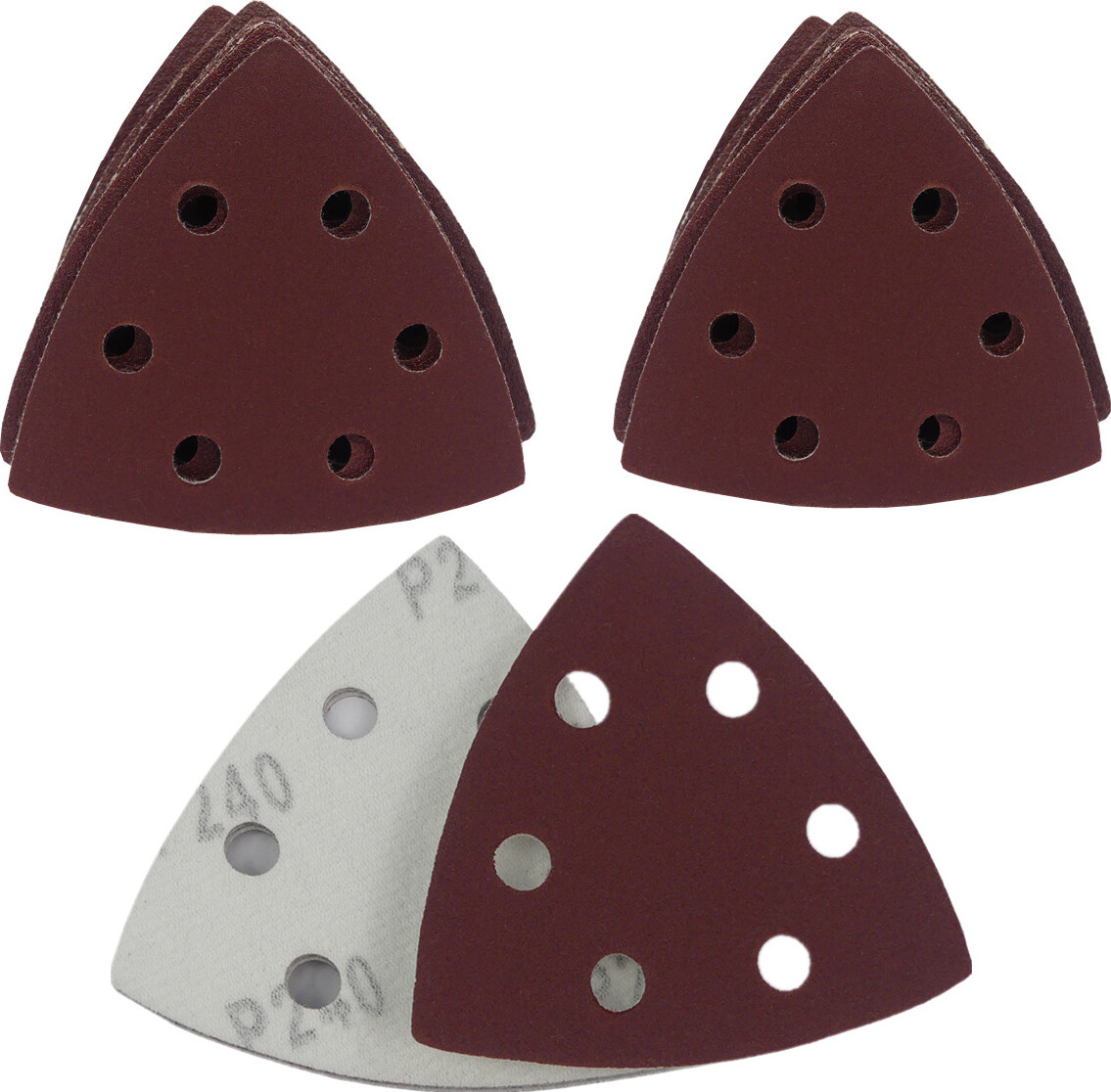 100x Delta Schleifdreiecke P240 - 105x152mm Klett S Produktbild-Vorschau 3