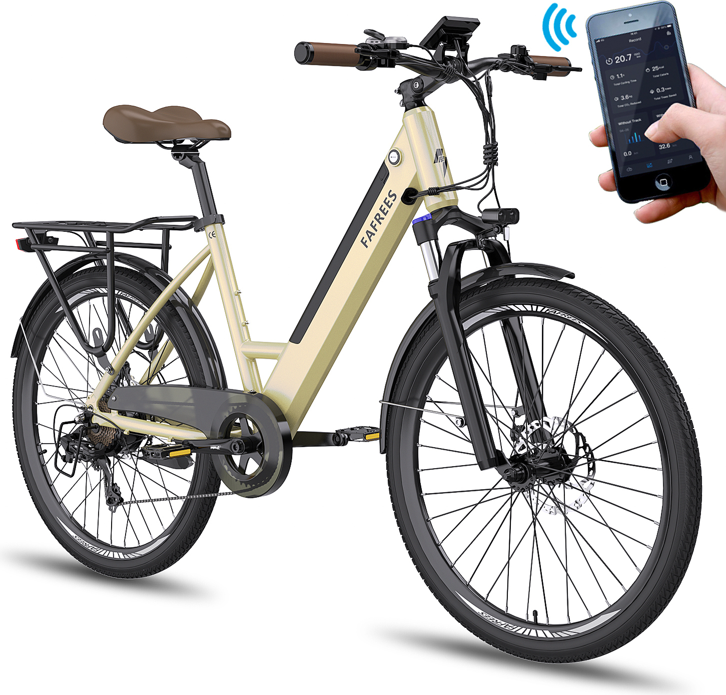 Dámsky pánsky e-bike s aplikáciou 26 palcový step-through e-bike 36V / 14.5AH e-bike, 250W elektrický bicykel mestské e-biky a e-country bicykle e MTB horský bicykel