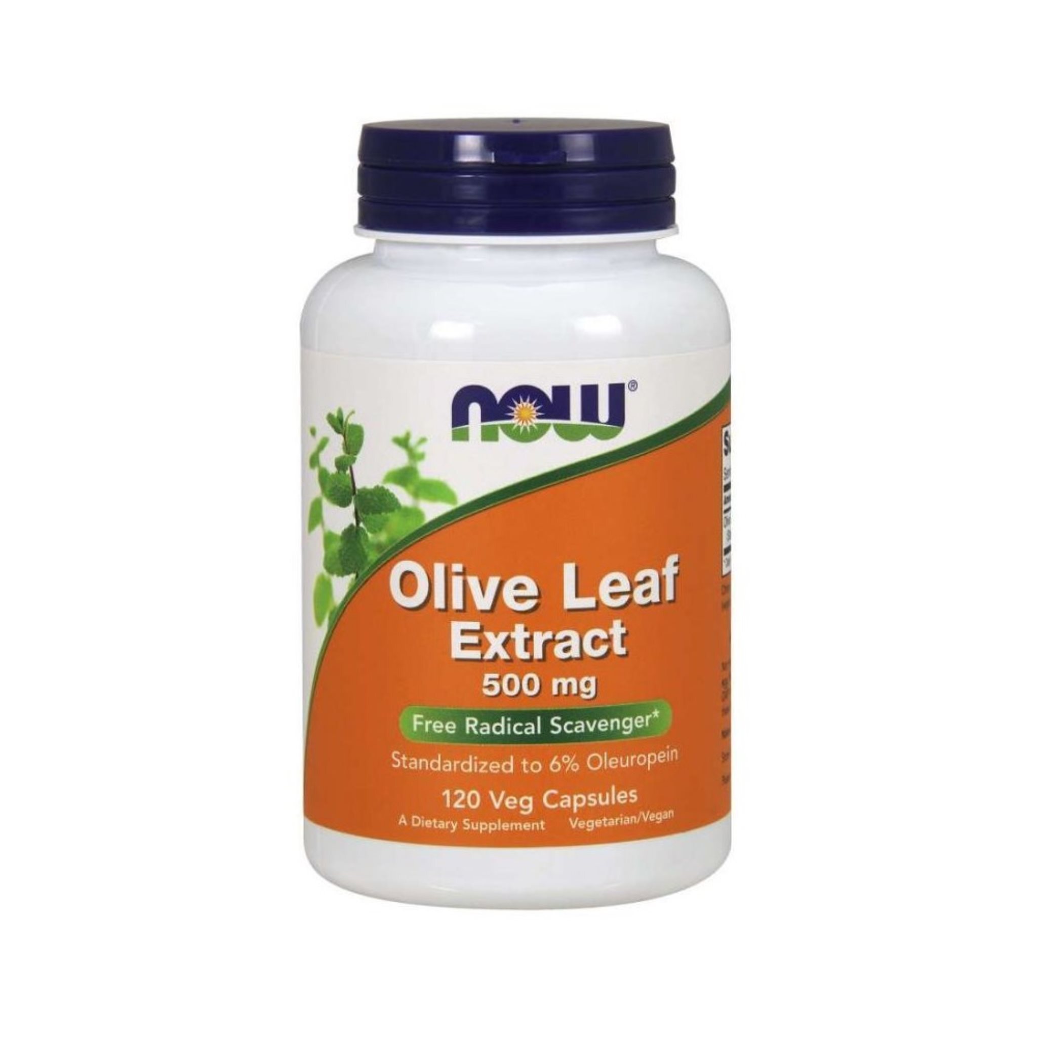 NOW Foods - Olivenblatt, Olivenblattextrakt, 500mg, 120 Kapseln P27543