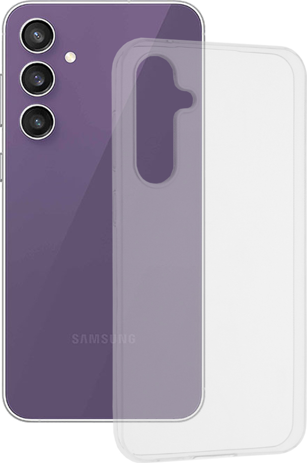 Techsuit Priehľadný silikónový zadný kryt pre Samsung Galaxy S23 FE - Transparent