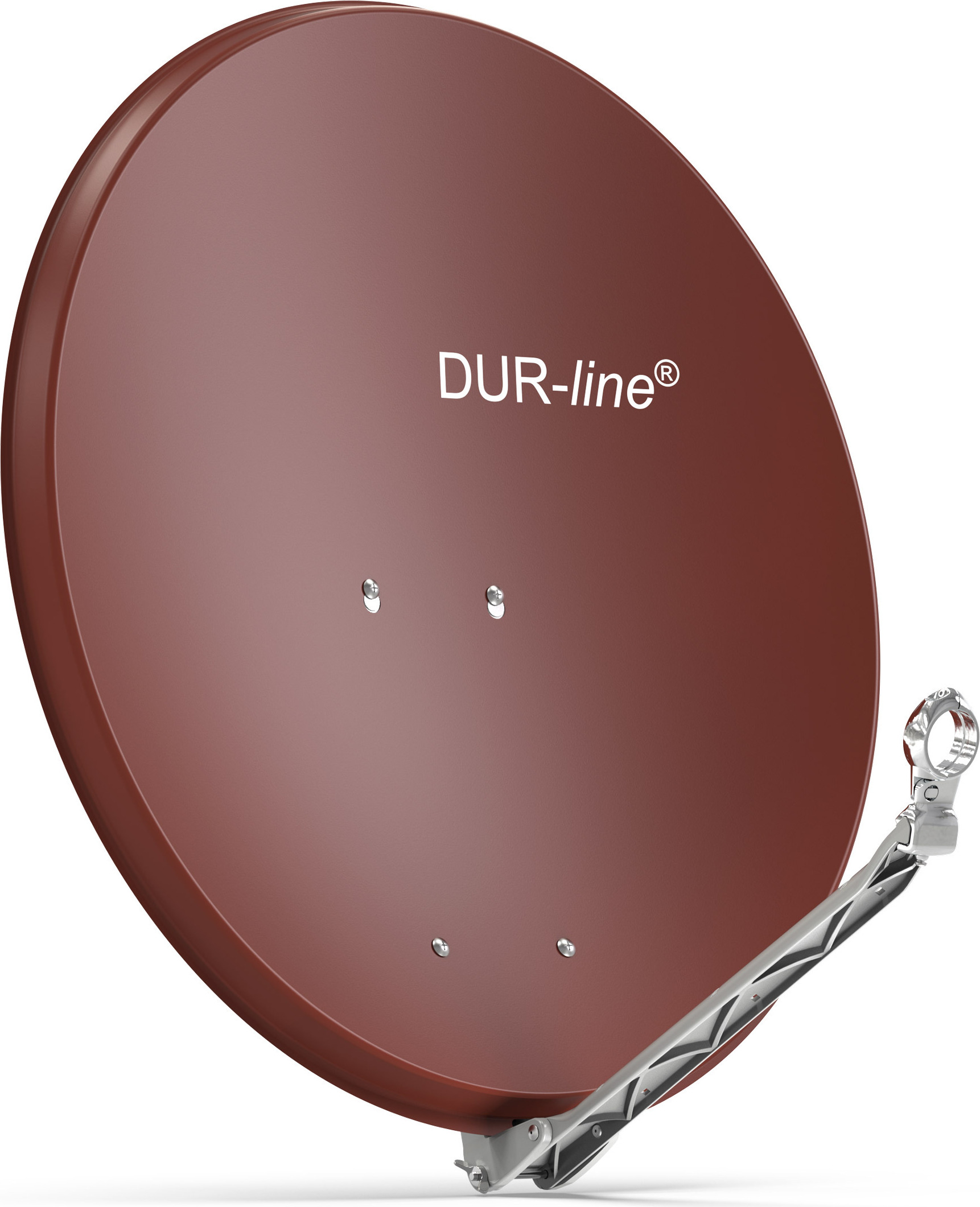 DUR-line Select 75/80cm Satellitenschüssel Alu ziegelrot 12082