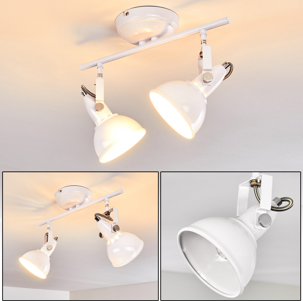hofstein Arazane »Arazane« Deckenlampe aus Metall in Weiß H3464250