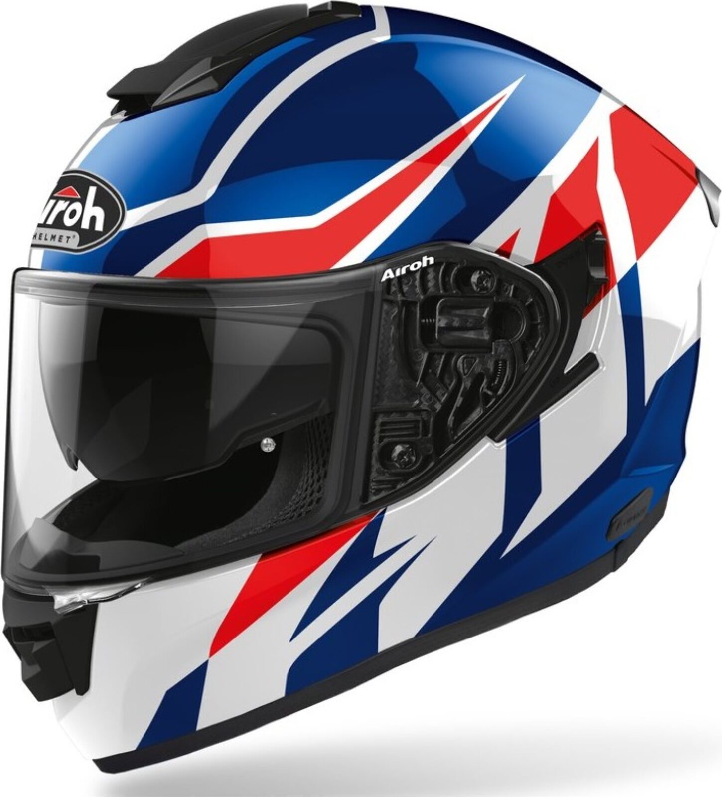 Airoh Helmet Airoh ST 501 Frost Helm (Blue/Red,XL (61/62)) ST5F55