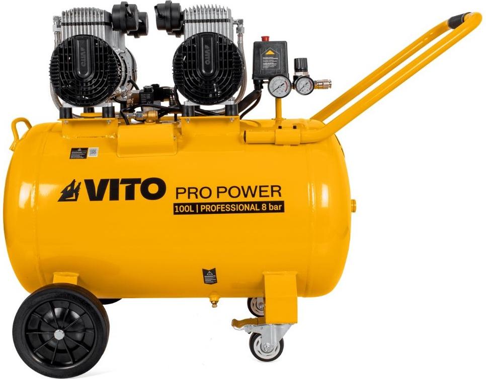 Ölfreier Schalldruckkompressor 100 Liter 8 Bar 4PS 3KW 115 Psi VITO