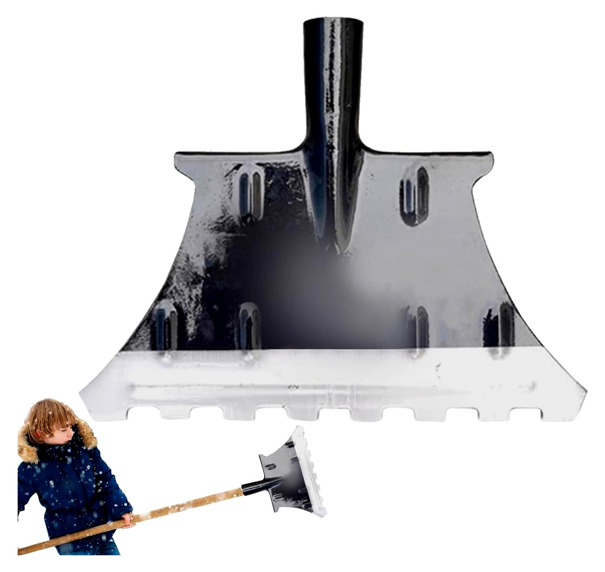 Markenlos Robuste Schneeschaufel | 33 cm für die Schneeräumung im Winter - Ideal für Camping, Garten, Parkplatz und Gehweg