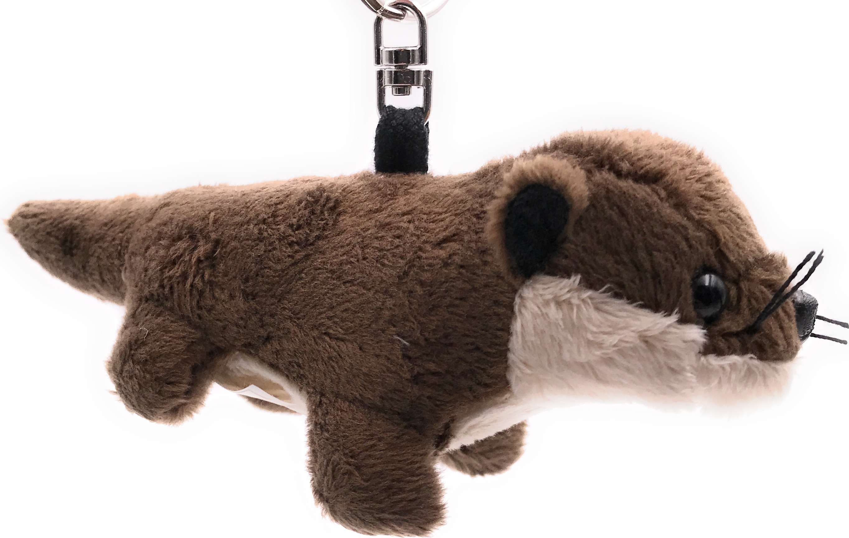 Onwomania Peluche Lontra Peloso Marrone In Piedi 29 Cm - Pupazzetto Morbido E Originale