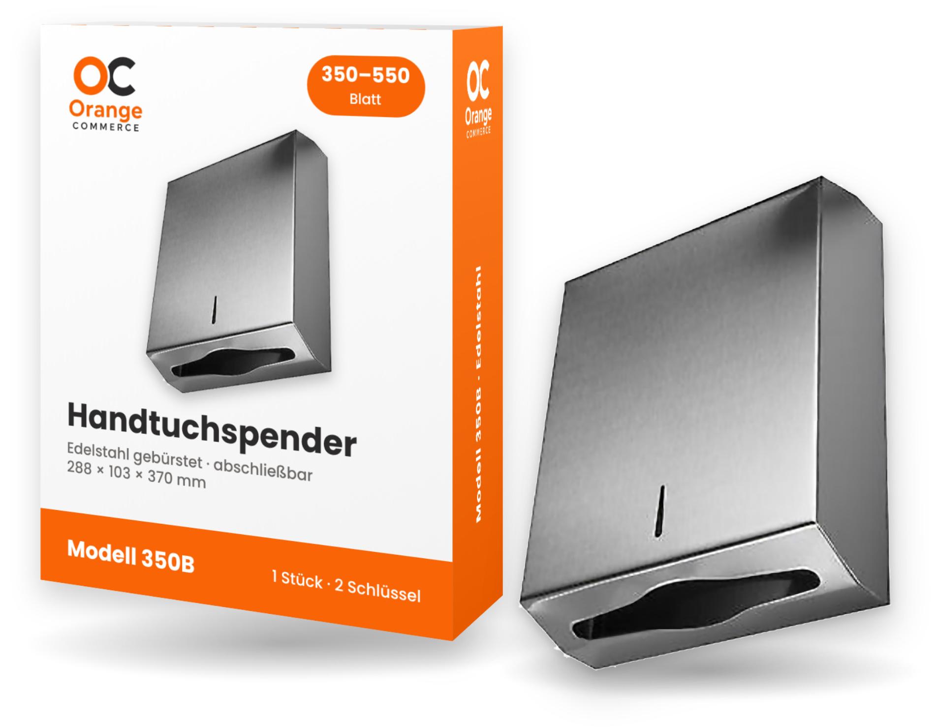 Orange-Commerce Edelstahl Handtuchspender Papierspender Handtuch Spender Papierhandtuchspender 350B
