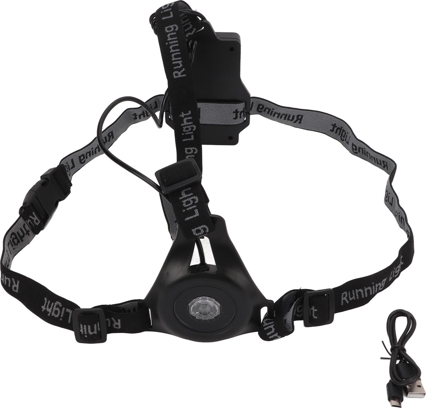 LED svetlo na hrudi, nočné bežecké svetlo, 3 režimy, IP65, vodotesné, dobíjanie cez USB, na outdoorové športy, kempovanie, behanie, turistiku