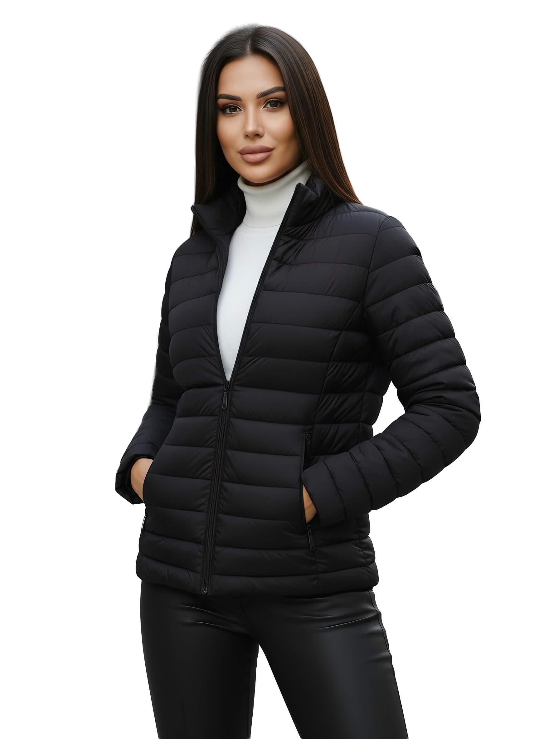 Damen Jacke Schwarz OZONEE JS/16M9109/392Z XL