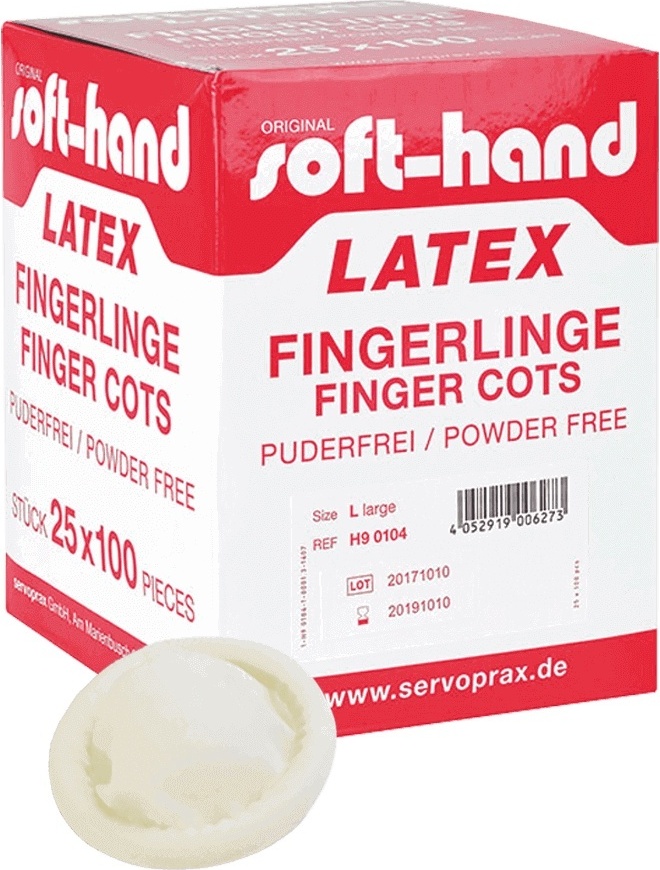 Latex Fingerlinge - puderfrei - GR 5 (100 Stk.)