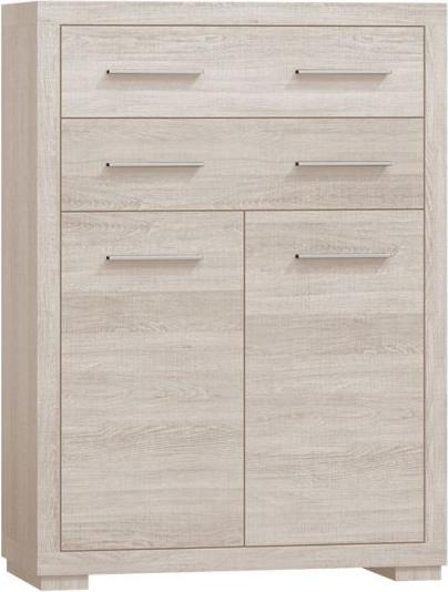 VENETI TRIXA hohe Kommode - Santana-Eiche 044-10-00103