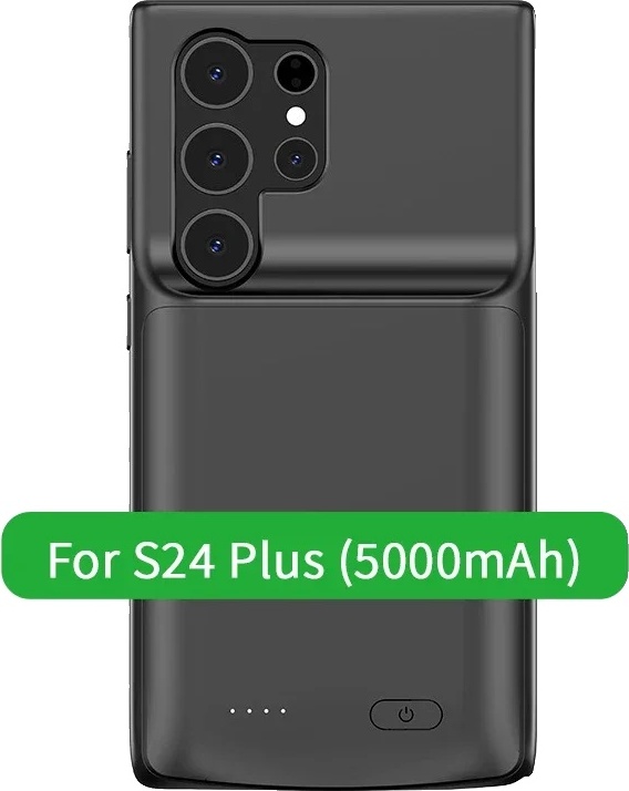 Nabíjacie puzdro na batérie, kompatibilné s S24 Ultra 5000mAh, S24 Plus 5000mAh , S24 Plus 5000mAh