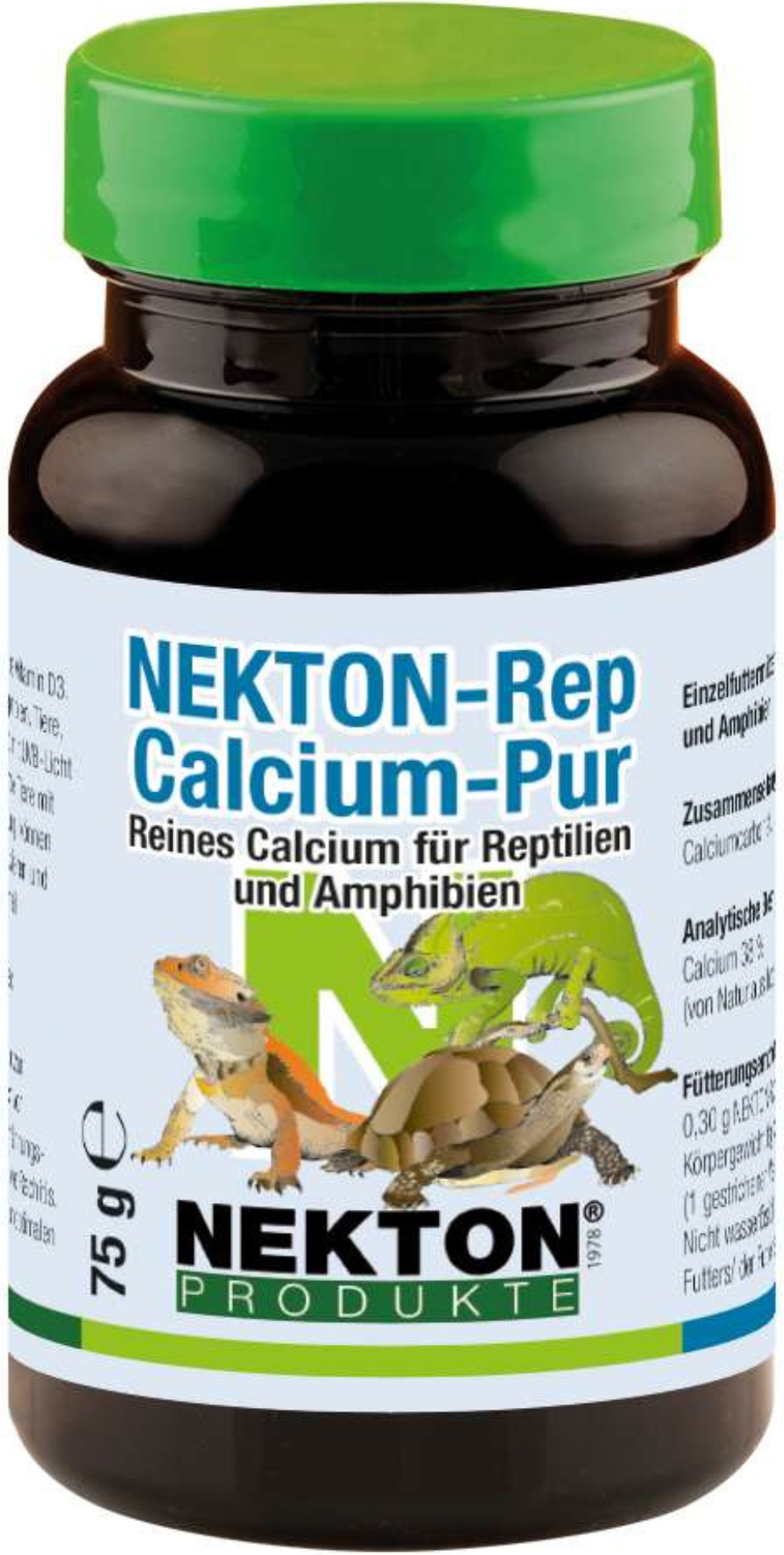 NEKTON-Rep-Calcium-Pur 75g - Calcium für Reptilien und Amphibien