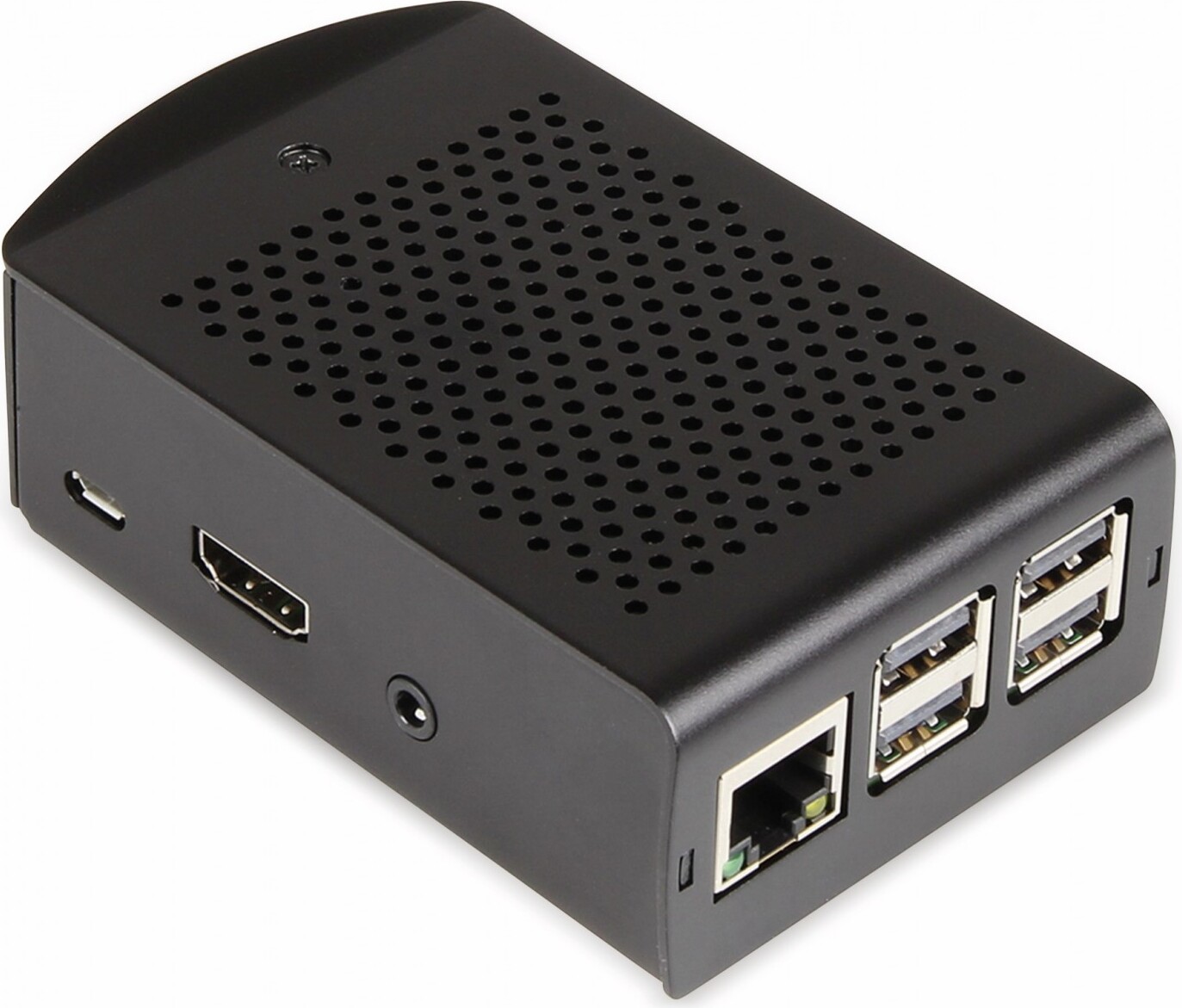 Joy-it Raspberry Pi® Gehäuse Schwarz rb-alucase+06 Raspberry Pi® 3 B, Raspberry Pi® 2 B, Raspberry Pi® 3 B+, Raspberry Pi® B+ (rb-alucase+06)