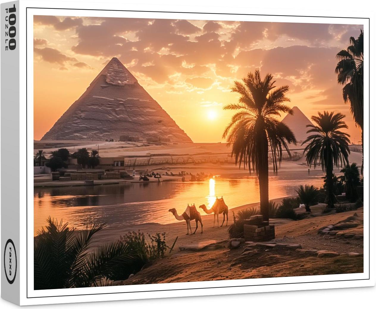 raxxa Premium-Puzzle "Das Leben ist wie der Nil manchmal still manchmal wild", 1000 Teile 1-14270-18986-331