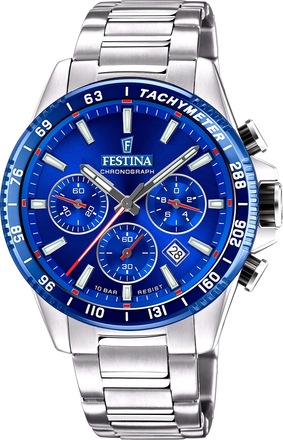 Pánske náramkové hodinky Festina z nehrdzavejúcej ocele strieborné Elegant D2UF20560/3